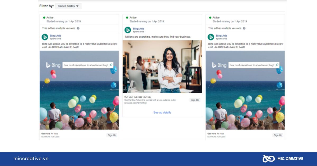 cách sử dụng thư viện quảng cáo facebook library
