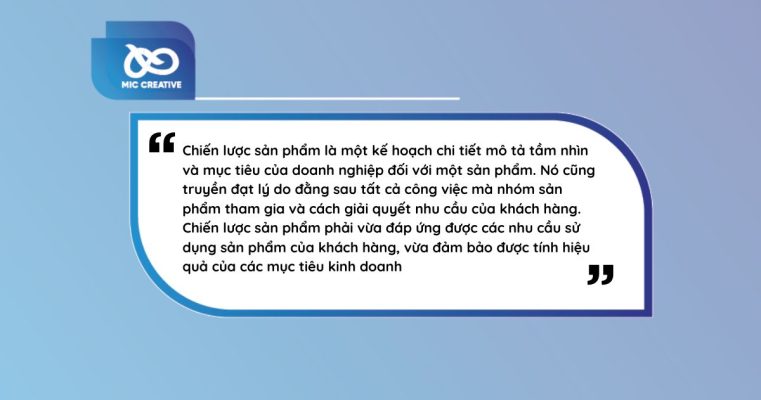 Chiến lược sản phẩm là gì