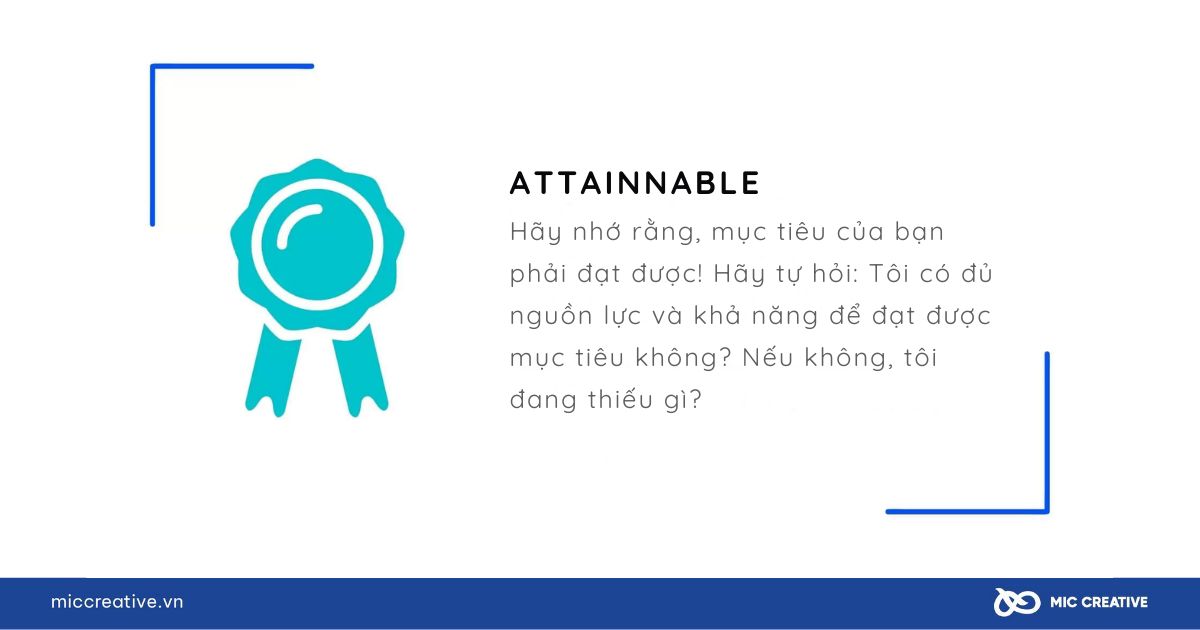 Doanh nghiệp cần đặt ra mục tiêu khả thi để có thể nhanh chóng đạt được