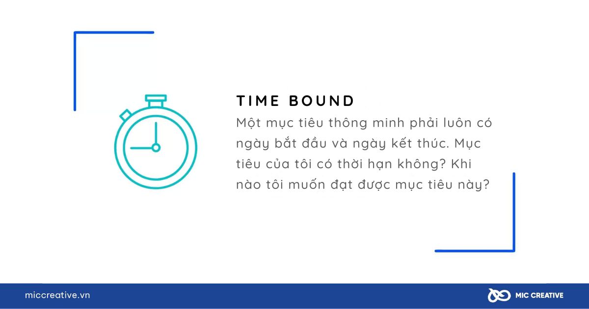 Xác định rõ về thời gian để mục tiêu không bị bỏ quên