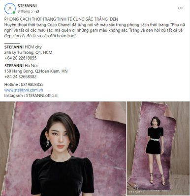 Mẫu bài đăng bán hàng sử dụng KOL trên Facebook