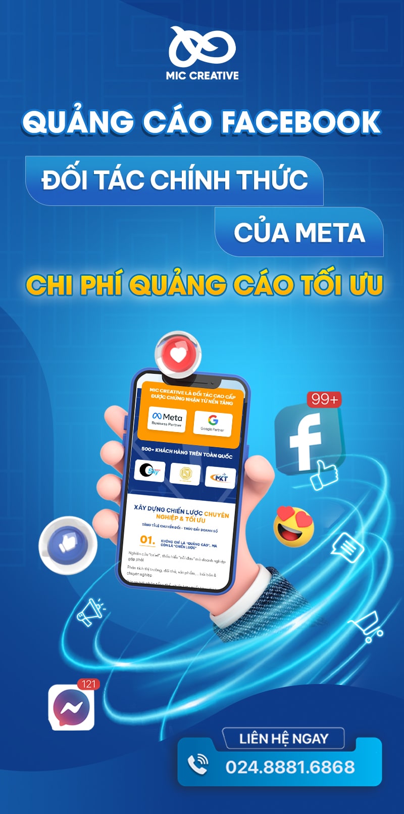 banner quảng cáo dịch vụ facebook