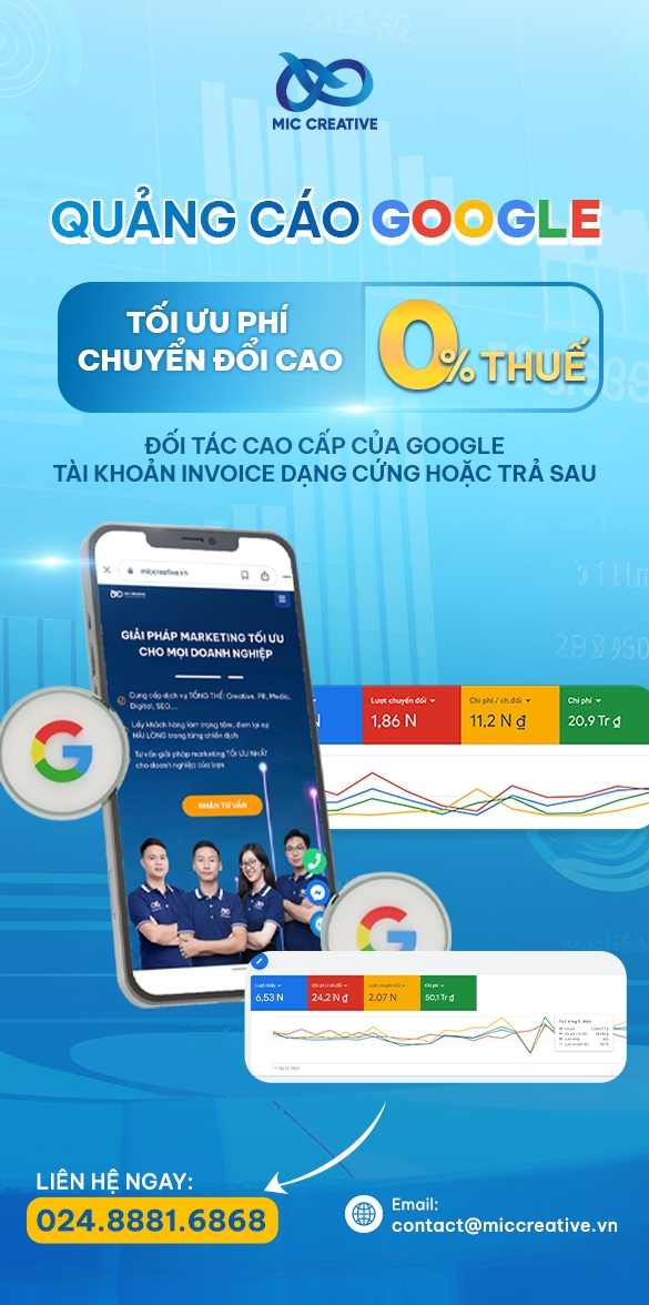 Banner quáng cáo dịch vụ Google Ads