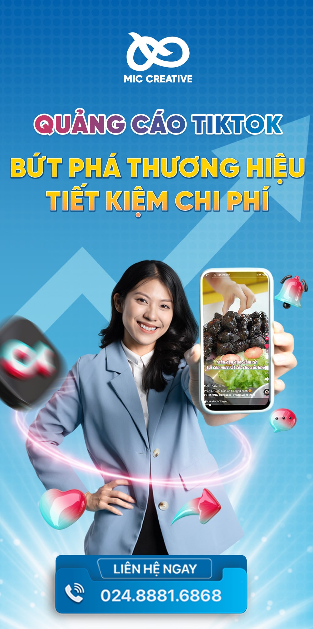 banner quảng cáo dịch vụ TikTok