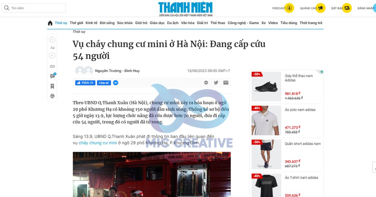 Hình thức quảng cáo trên báo thanh niên