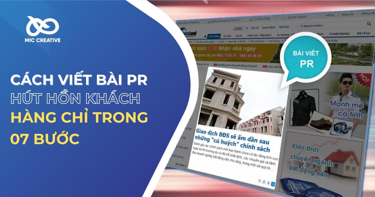 Cách viết bài PR “hút hồn khách hàng” chỉ trong 7 bước