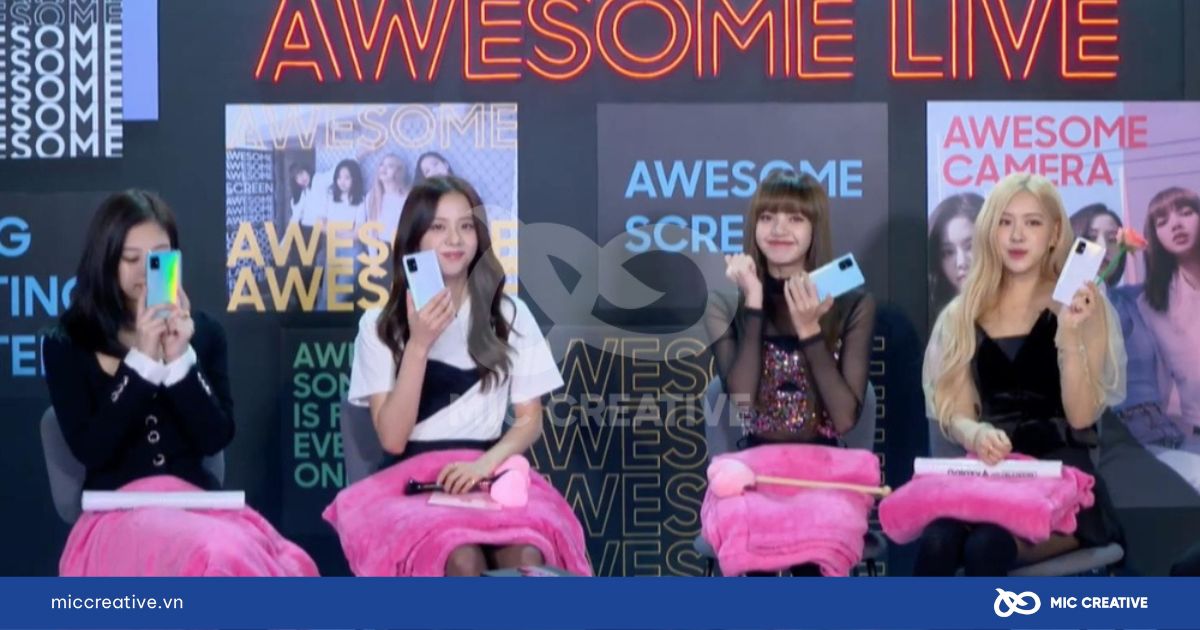 Ban nhạc BLACK PINK và chiến dịch Awesome Live 
