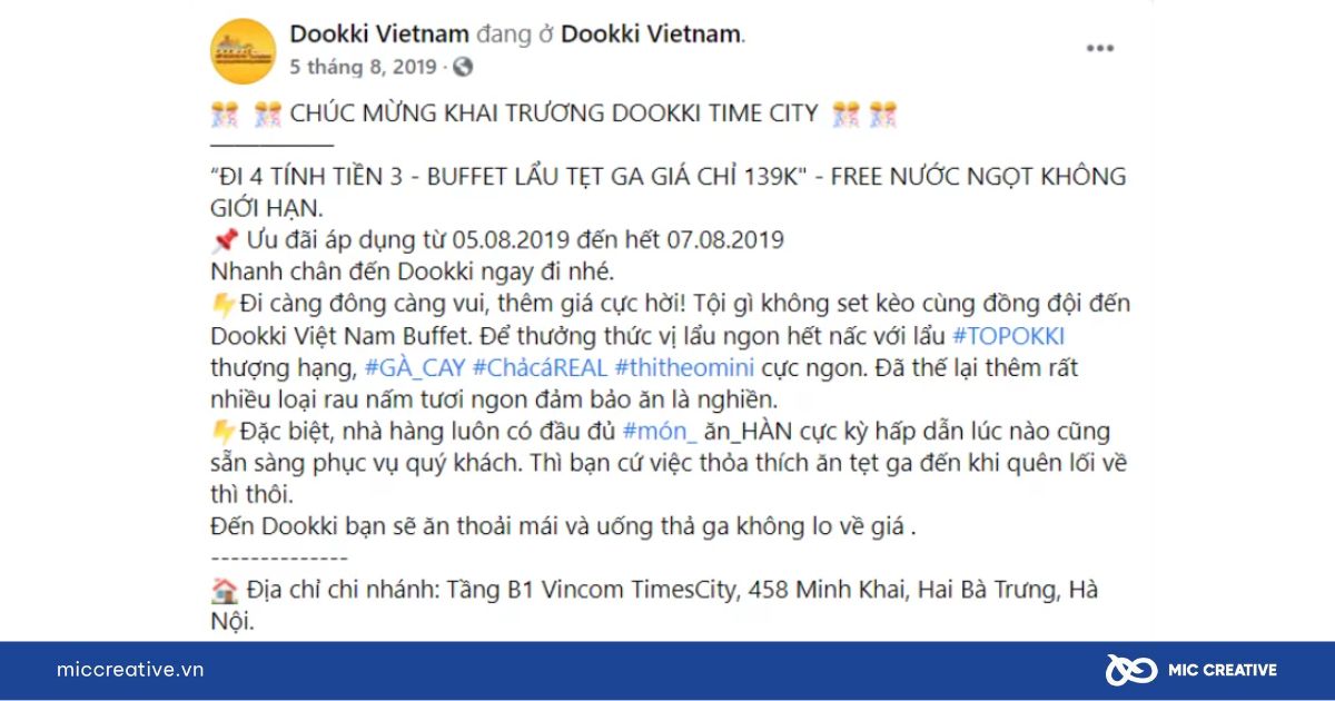 Sự kiện khai trương của Dokki mang lại hiệu ứng tích cực