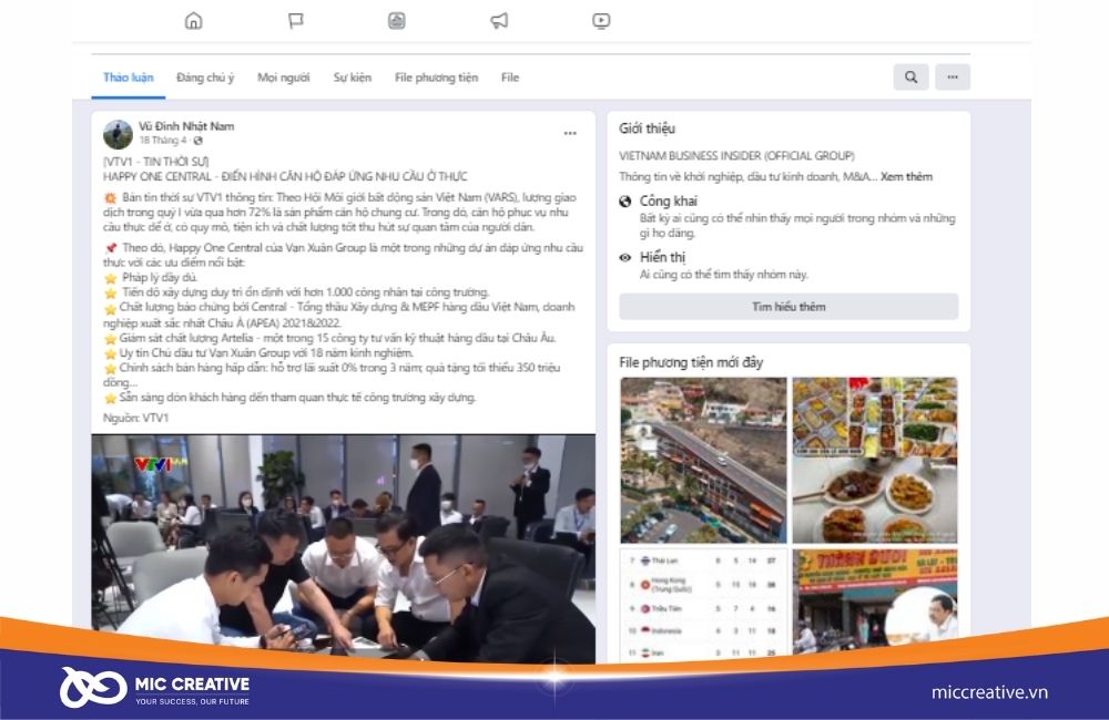 chạy quảng cáo bài viết trong Group giúp gia tăng doanh số