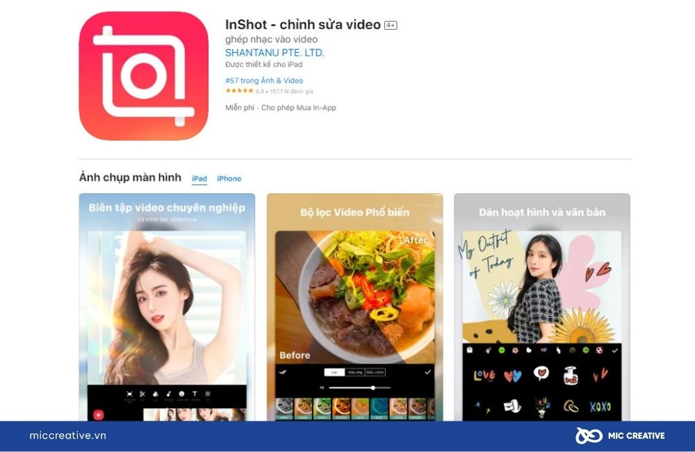  Chỉnh sửa và sáng tạo video ngắn trên InShot
