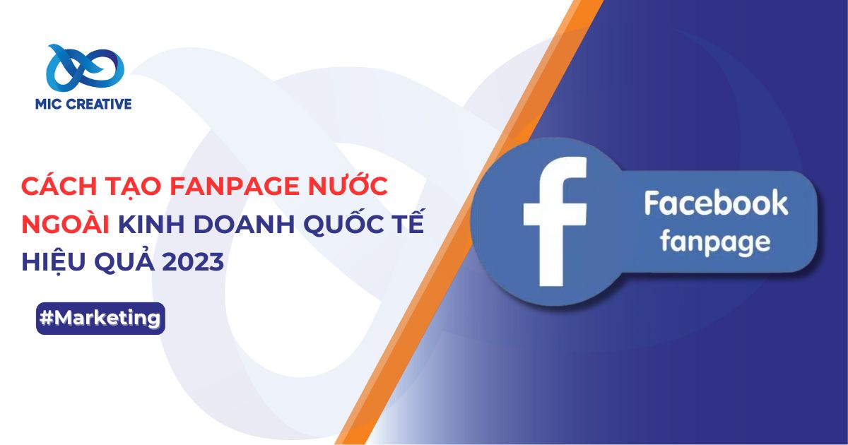 Cách tạo fanpage nước ngoài