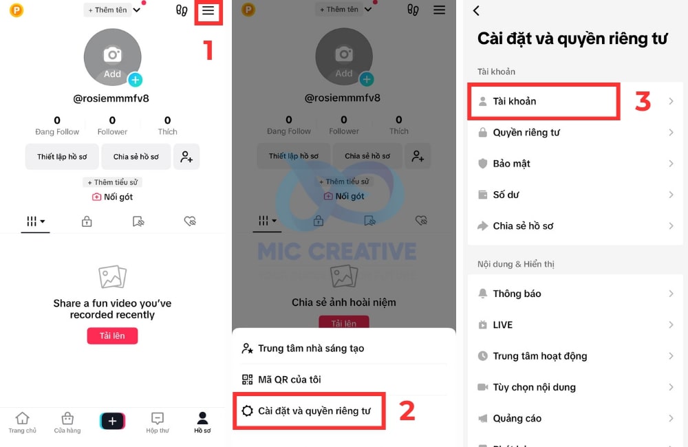 Thực hiện chuyển đổi sang TikTok Doanh nghiệp