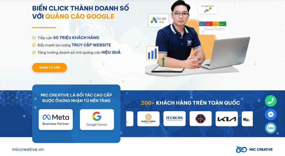 Dịch vụ quảng cáo Google Ads tại MIC Creative