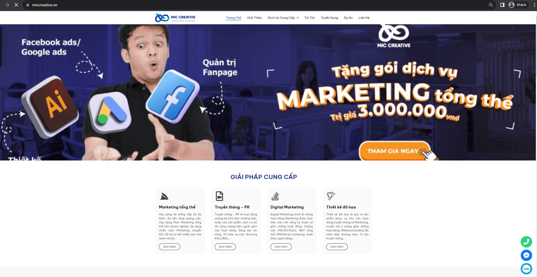 công ty cổ phần truyền thông và quảng cáo MIC CREATIVE