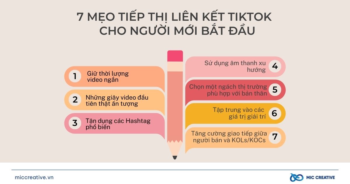 7 mẹo giúp người mới bắt đầu tiếp thị liên kết hiệu quả hơn