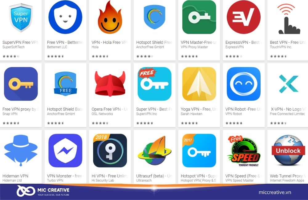 Có vô số các ứng dụng VPN trả phí, miễn phí sử dụng