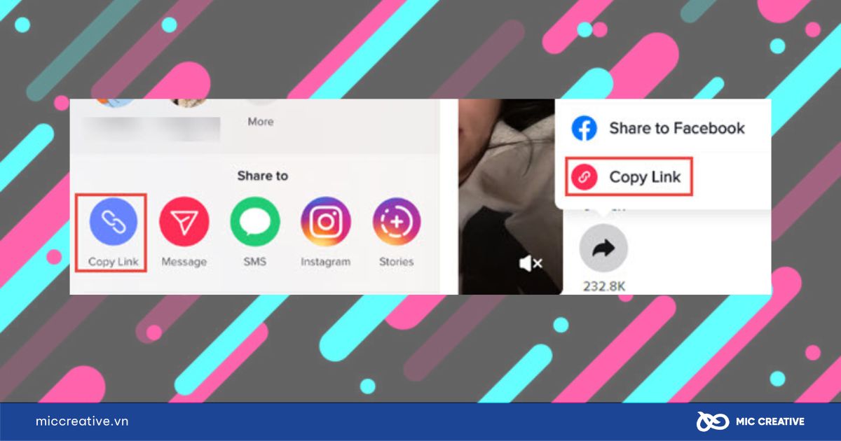 Sao chép liên kết video TikTok