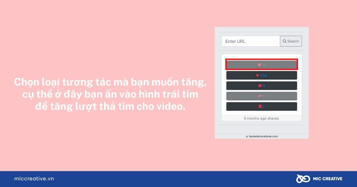 Chọn loại tương tác mà bạn muốn tăng