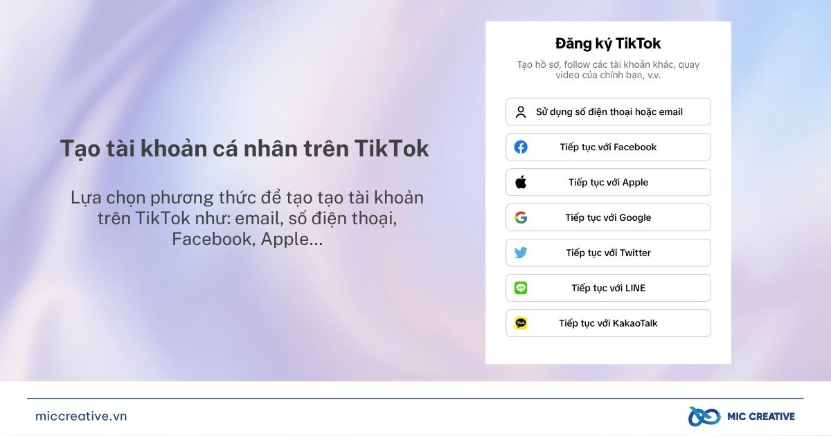 Lựa chọn phương thức phù hợp để lập tài khoản
