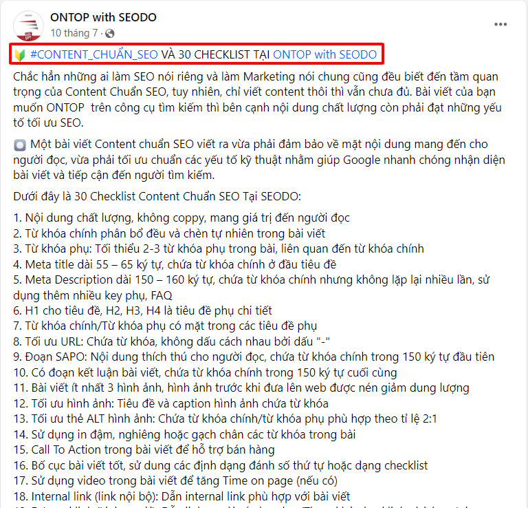 Tiêu đề bài viết