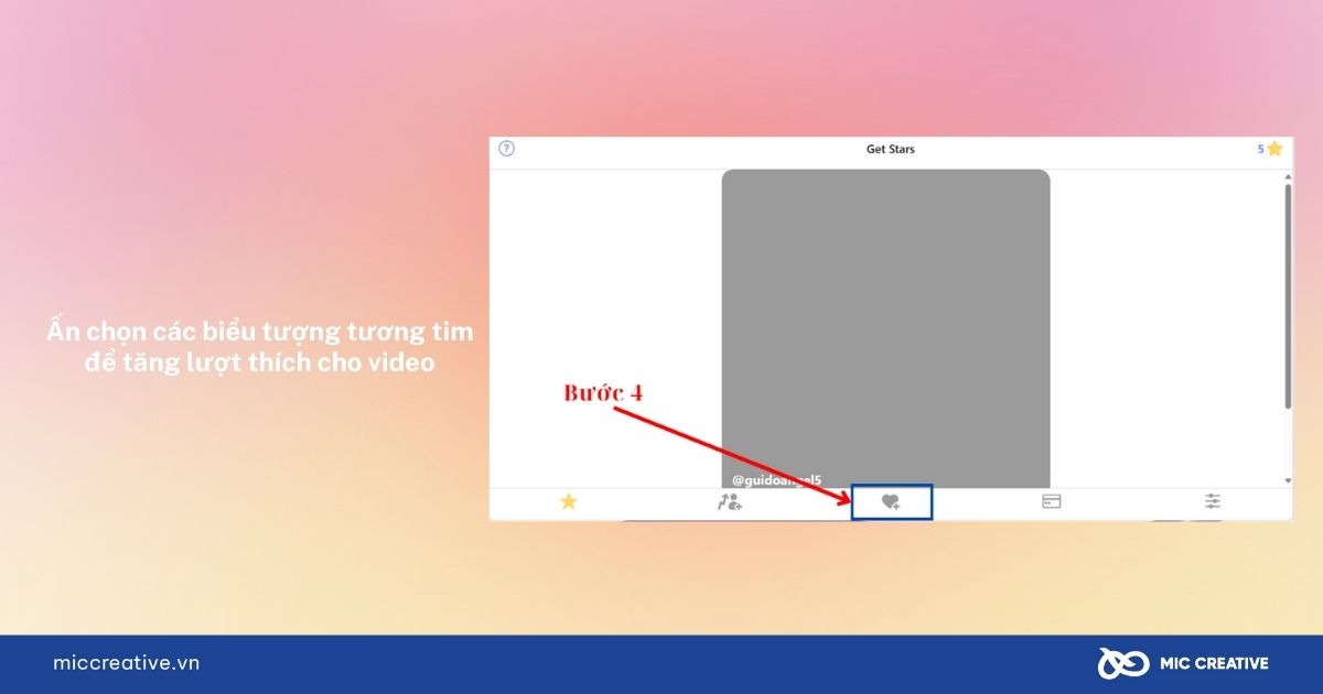 Chọn biểu tượng trái tim