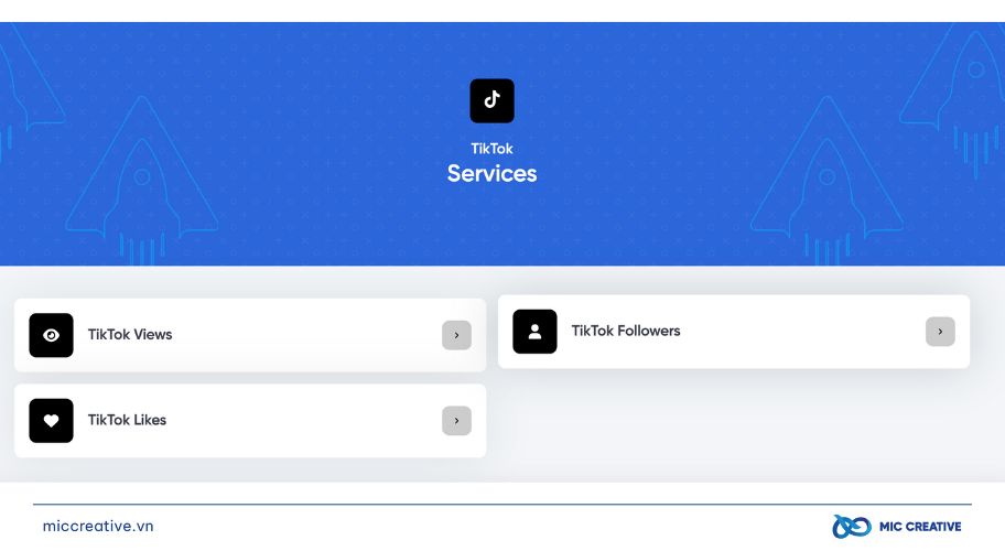 Sử dụng website buff lượt view TikTok - Allsmo
