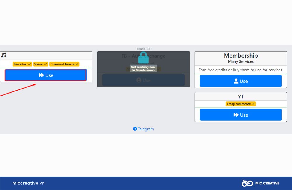 Sử dụng website tăng lượt xem Fbsub - Bước 2