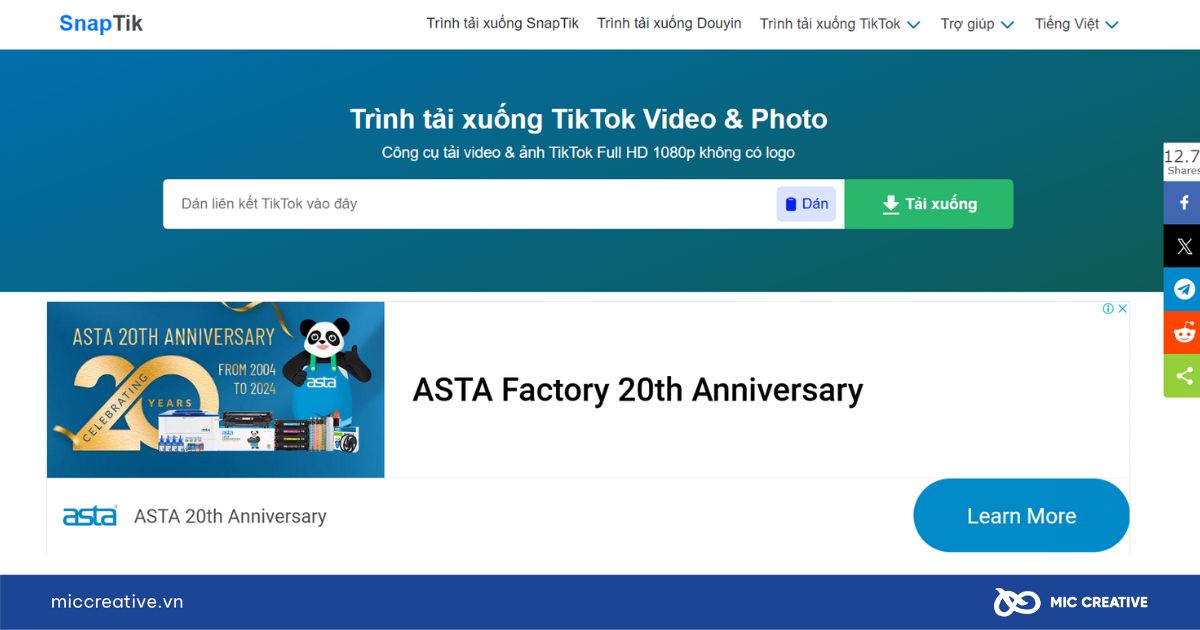 Chọn nút Tải xuống để tải video 