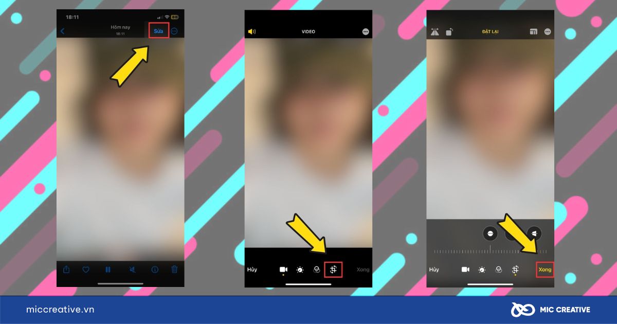 Xóa logo TikTok sử dụng tính năng Zoom in