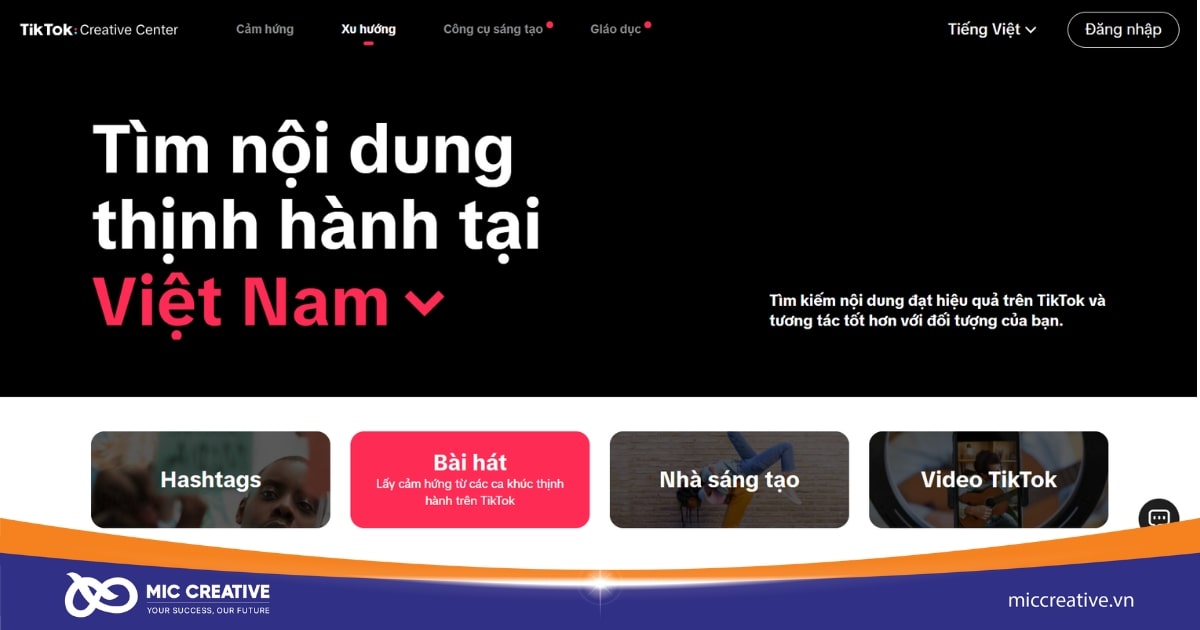 Sử dụng âm thanh xu hướng cũng giúp video của bạn lên xu hướng