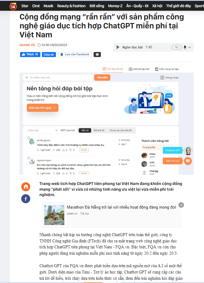 FTECH ra mắt sản phẩm AI FQA.vn