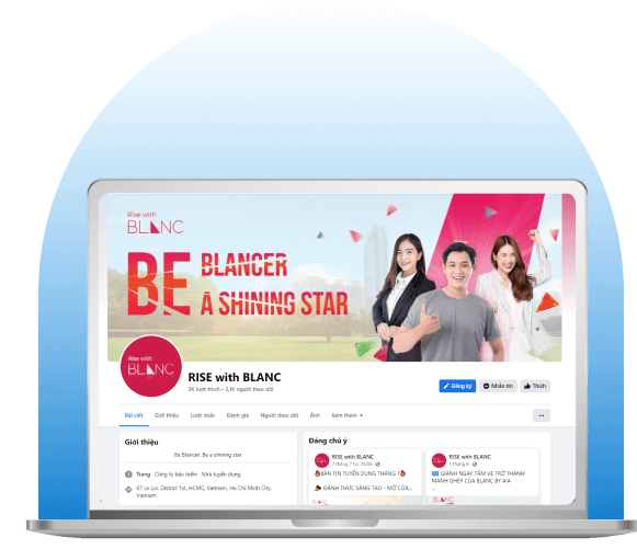 Dự án truyền thông tuyển dụng cho thương hiệu Blanc by AIA Vietnam