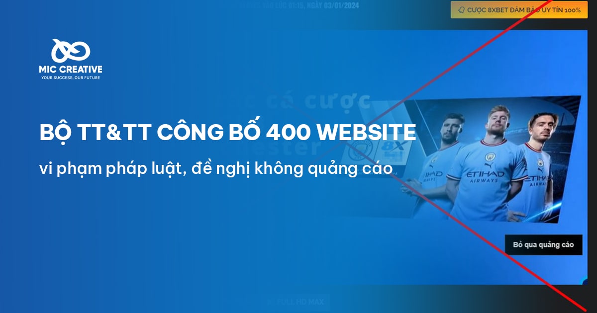Bộ TT&TT khuyến cáo tránh quảng cáo 400 website vi phạm pháp luật