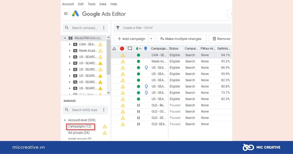 Google Ads Editor