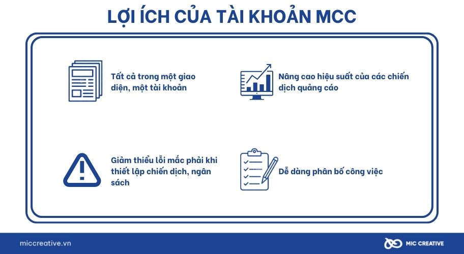 Lợi ích của tài khoản MCC