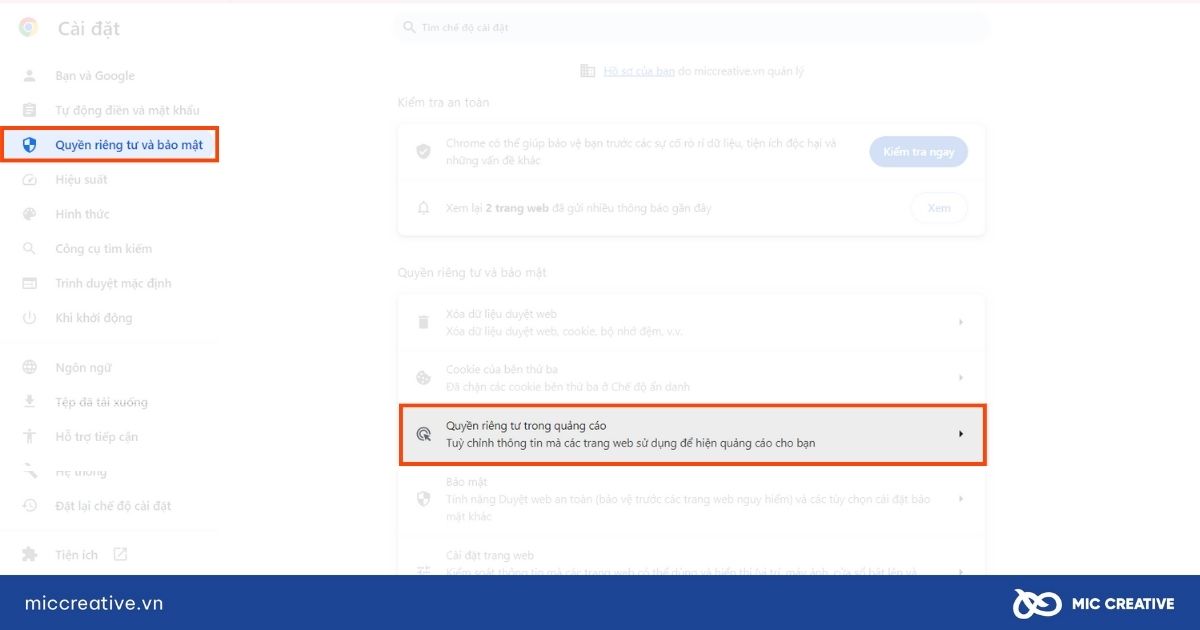 cách tắt quảng cáo trên google chrome
