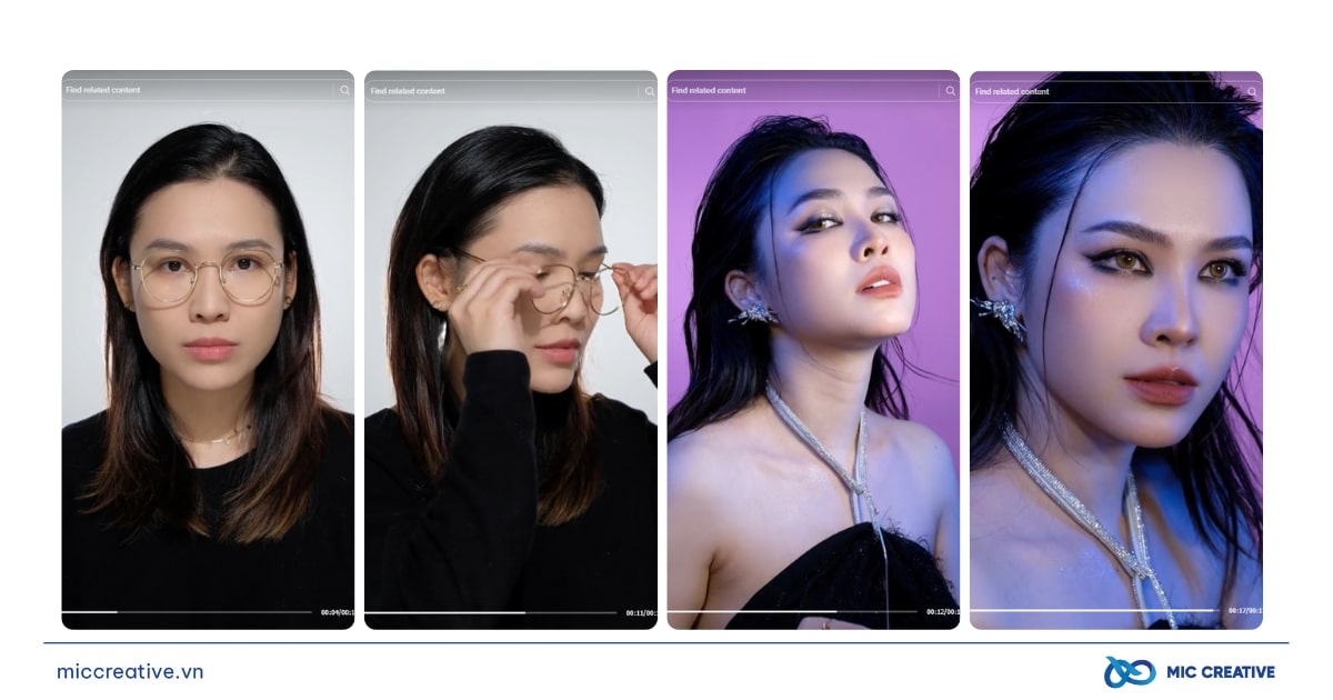 Trend biến hình quảng cáo sản phẩm trang điểm