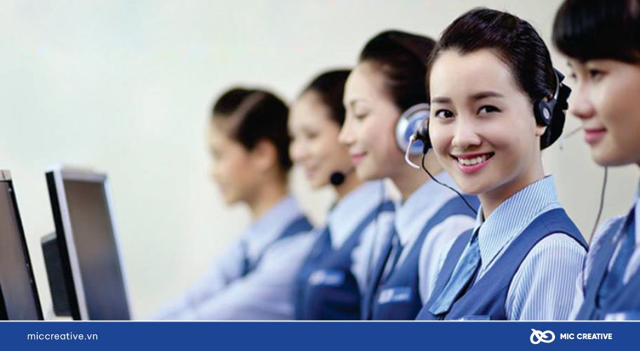 Đội ngũ Telesale thực hiện Remarketing