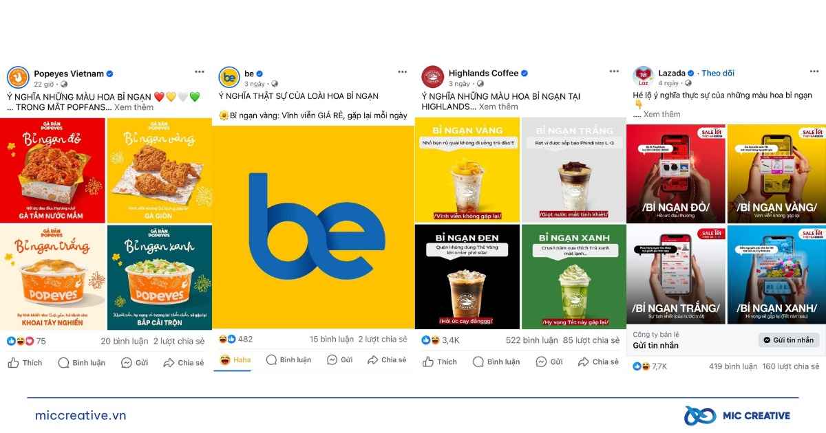 Các thương hiệu lớn bắt Trend “hoa bỉ ngạn”
