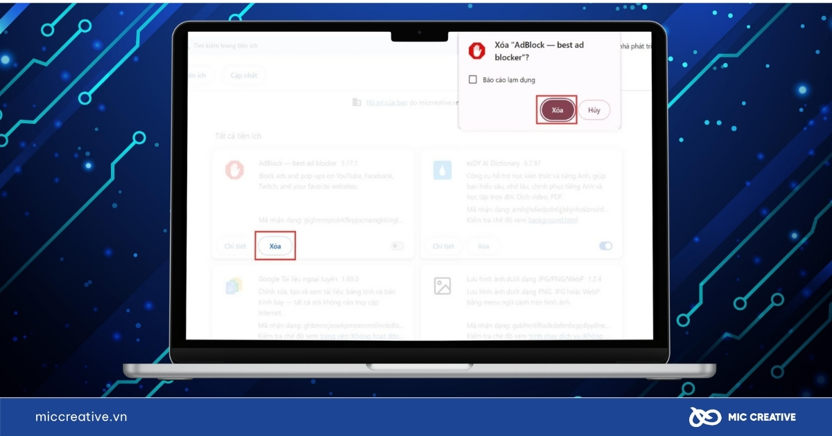 cách tắt quảng cáo trên Google Chrome