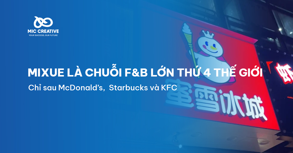 Mixue trở thành chuỗi F&B lớn thứ tư trên toàn cầu