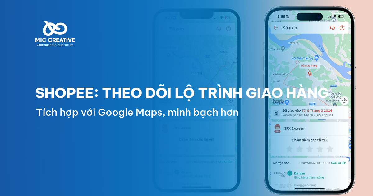 Shopee cho phép theo dõi đơn hàng bằng Google Maps