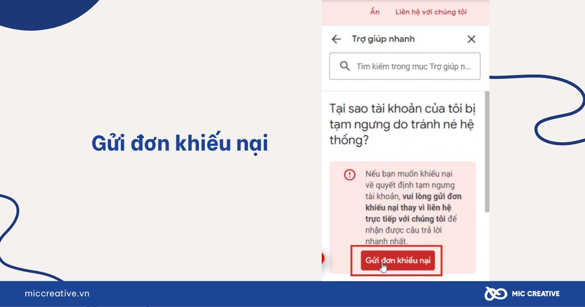 Gửi đơn khiếu nại