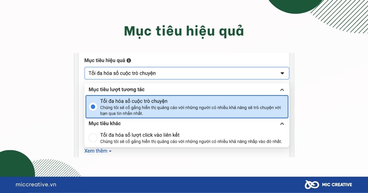 Mục tiêu hiệu quả