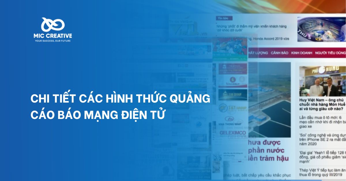 Chi tiết các hình thức quảng cáo báo mạng điện tử