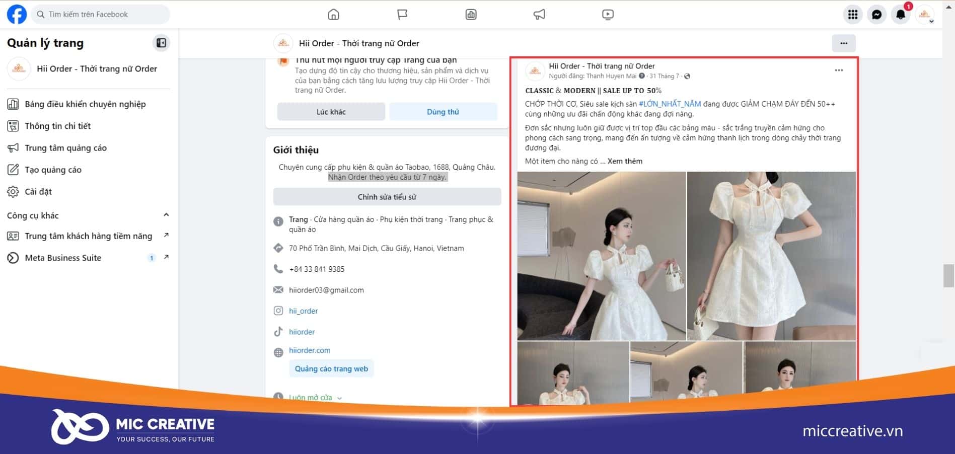 Chọn bài viết muốn ghim lên đầu trang