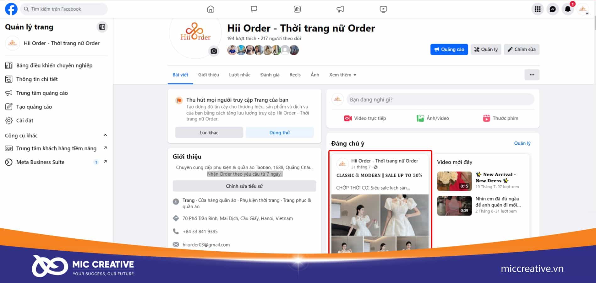 Bài viết đã được ghim