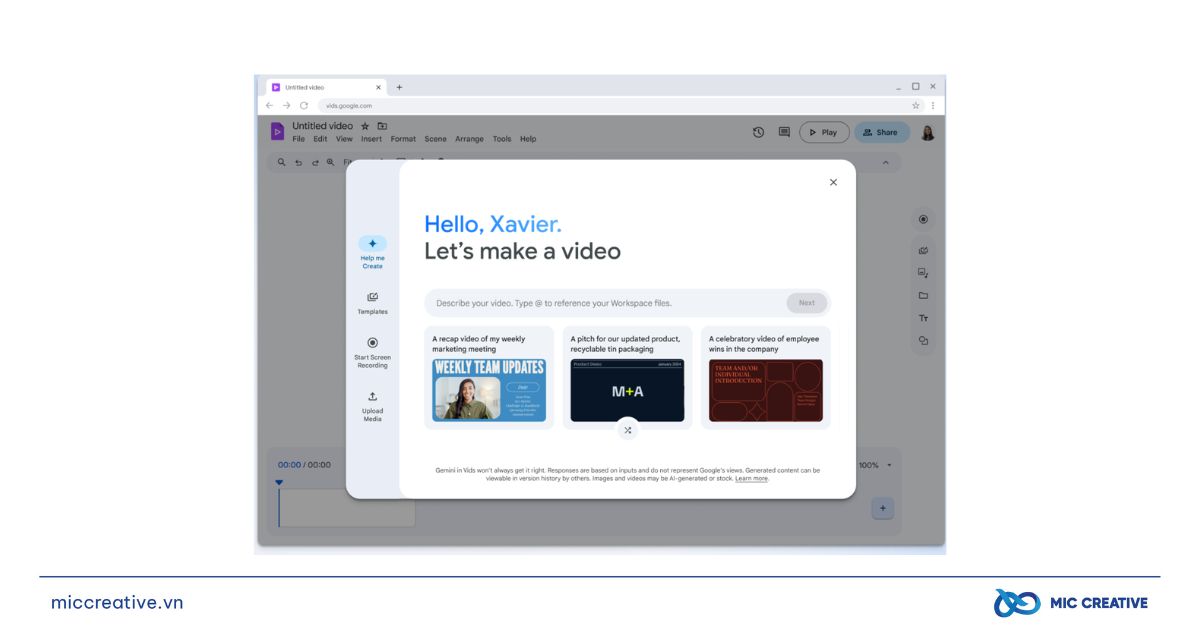 Google Vids – Bước tiến mới trong hệ sinh thái Google Workspace