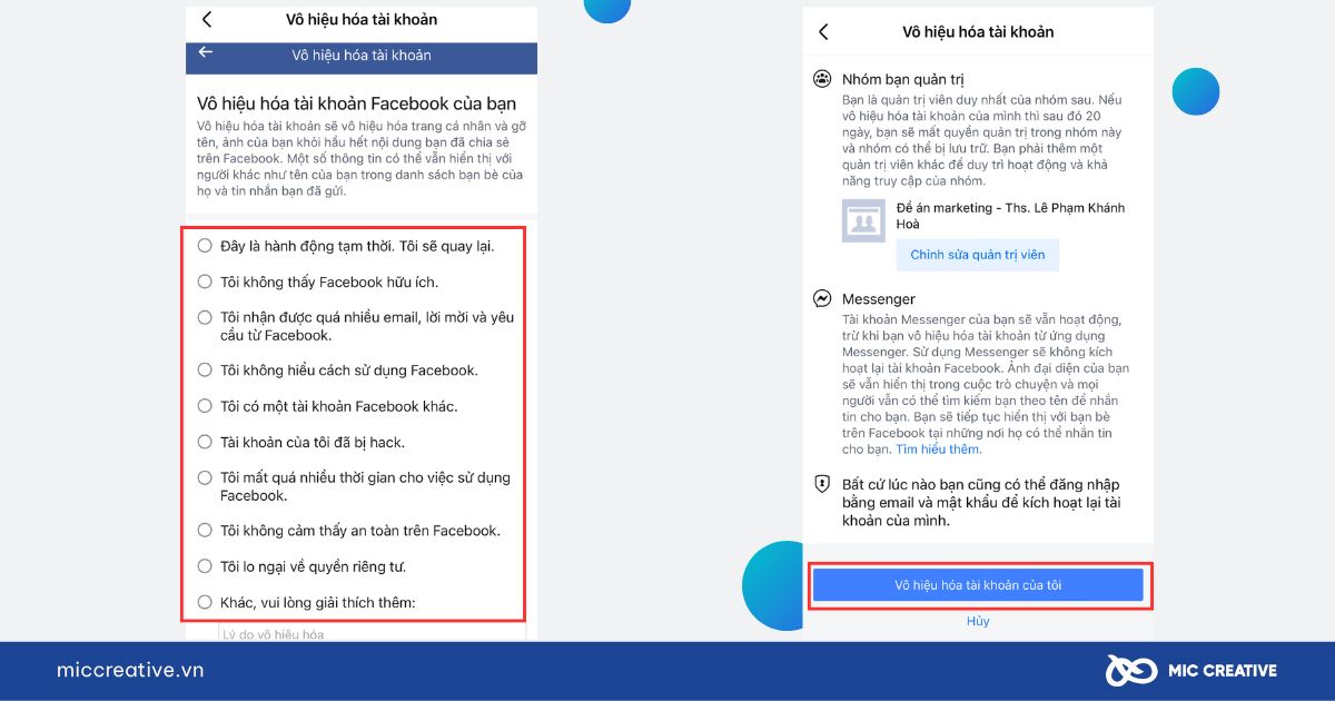 cách khóa fanpage tạm thời