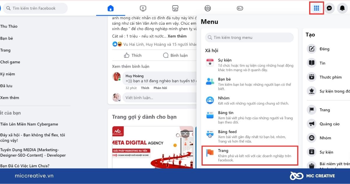 cách lập fanpage trên facebook
